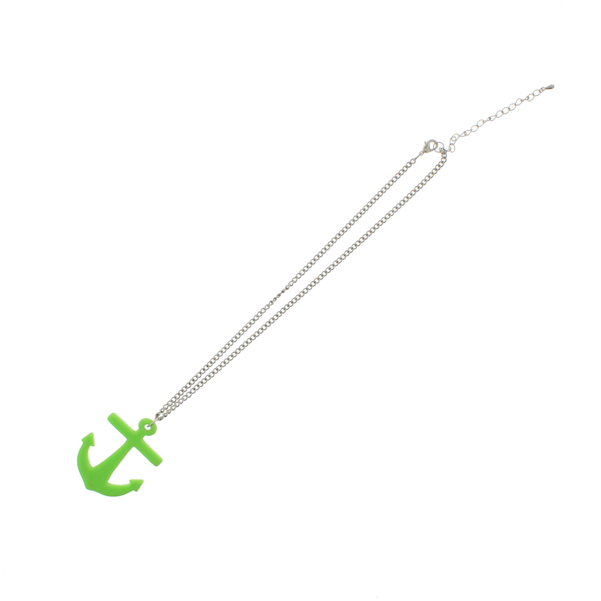 Anchor Pendant on Adjustable Chain Necklace