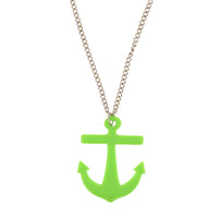 Anchor Pendant on Adjustable Chain Necklace