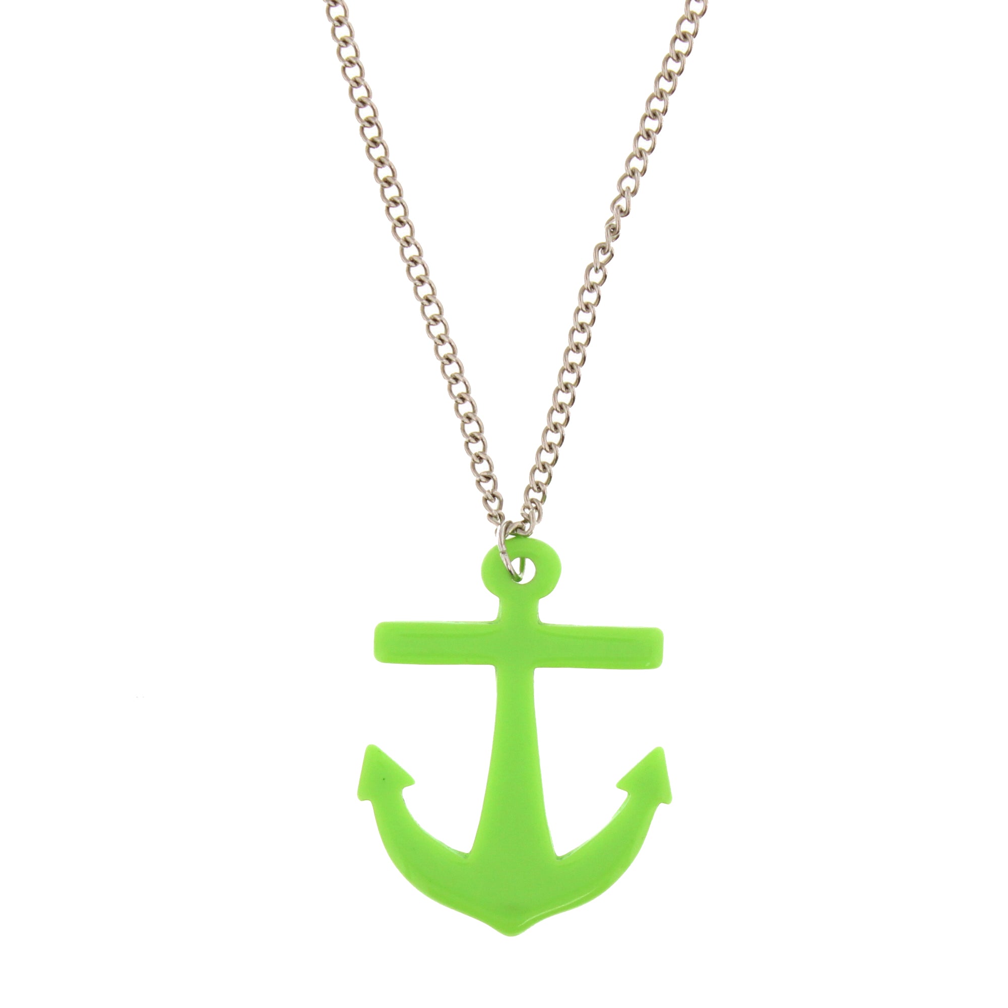 Anchor Pendant on Adjustable Chain Necklace