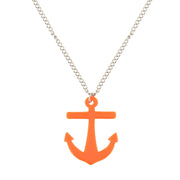 Anchor Pendant on Adjustable Chain Necklace - 5 x 4cm Pendant