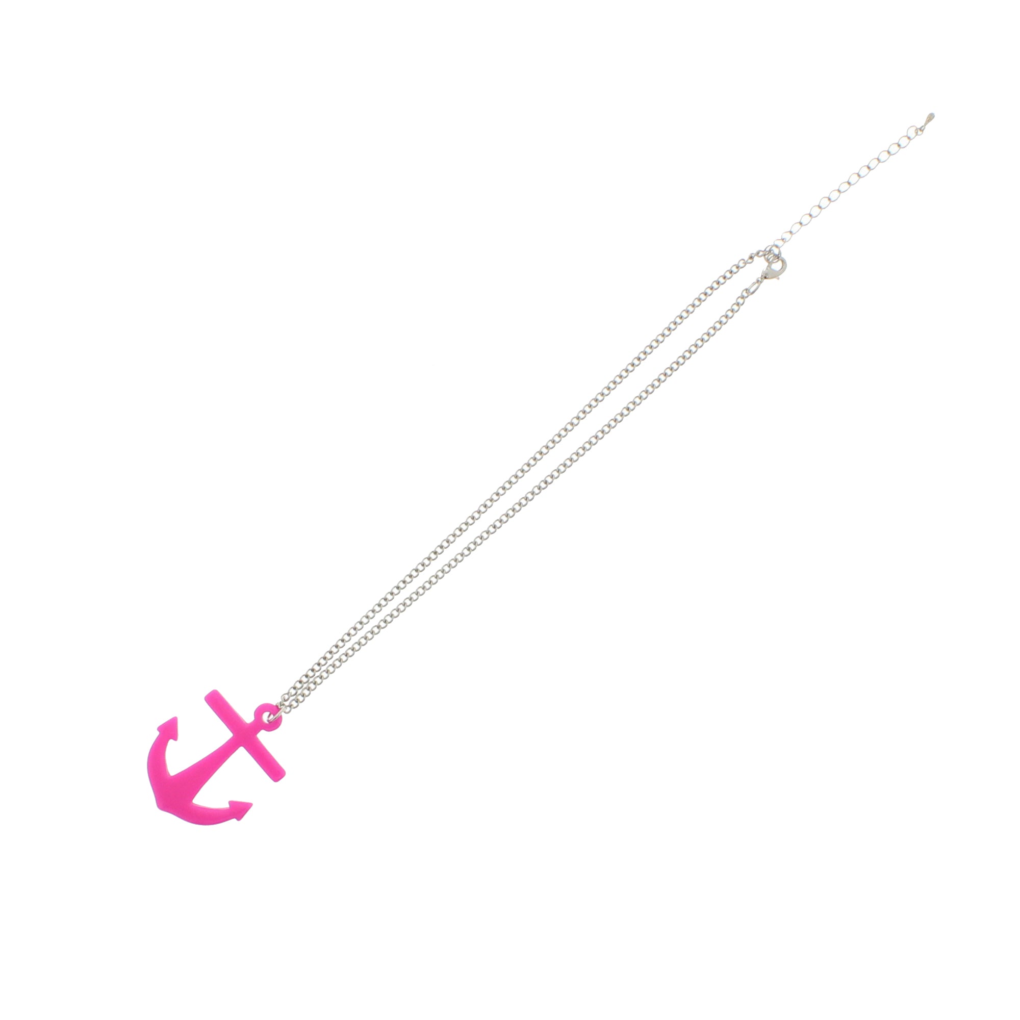 Anchor Pendant on Adjustable Chain Necklace