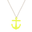 Anchor Pendant on Adjustable Chain Necklace