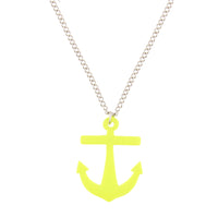 Anchor Pendant on Adjustable Chain Necklace