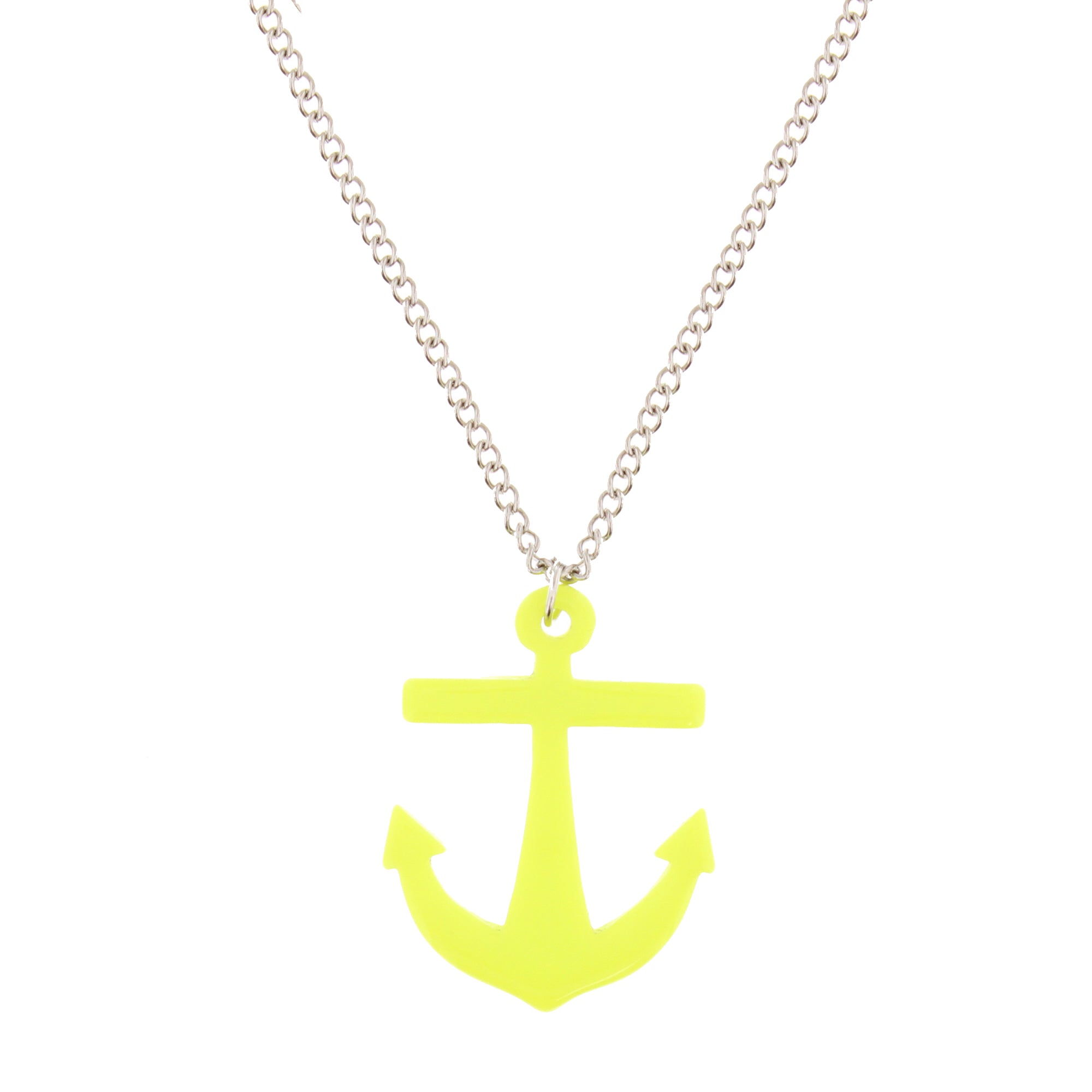 Anchor Pendant on Adjustable Chain Necklace