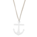 Anchor Pendant on Adjustable Chain Necklace