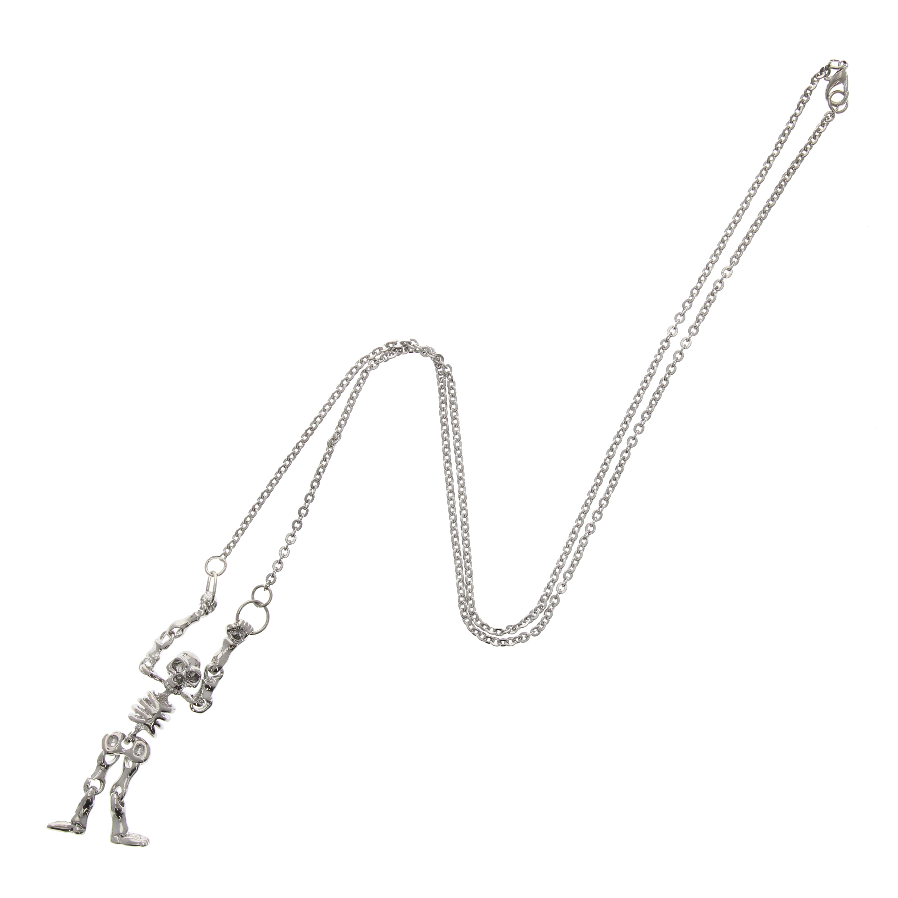 Silver Skeleton Necklace