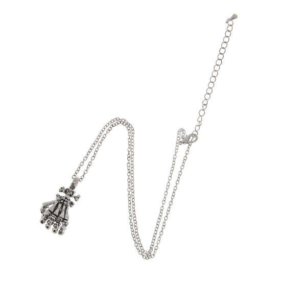 Skull & Skeleton Hand Necklace