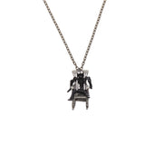 Skeleton in Rocking Chair Necklace (Chain 54 + 6cm,Chair: 3.5 x 3 x 2cm Skeleton: 5 x 4.5cm)