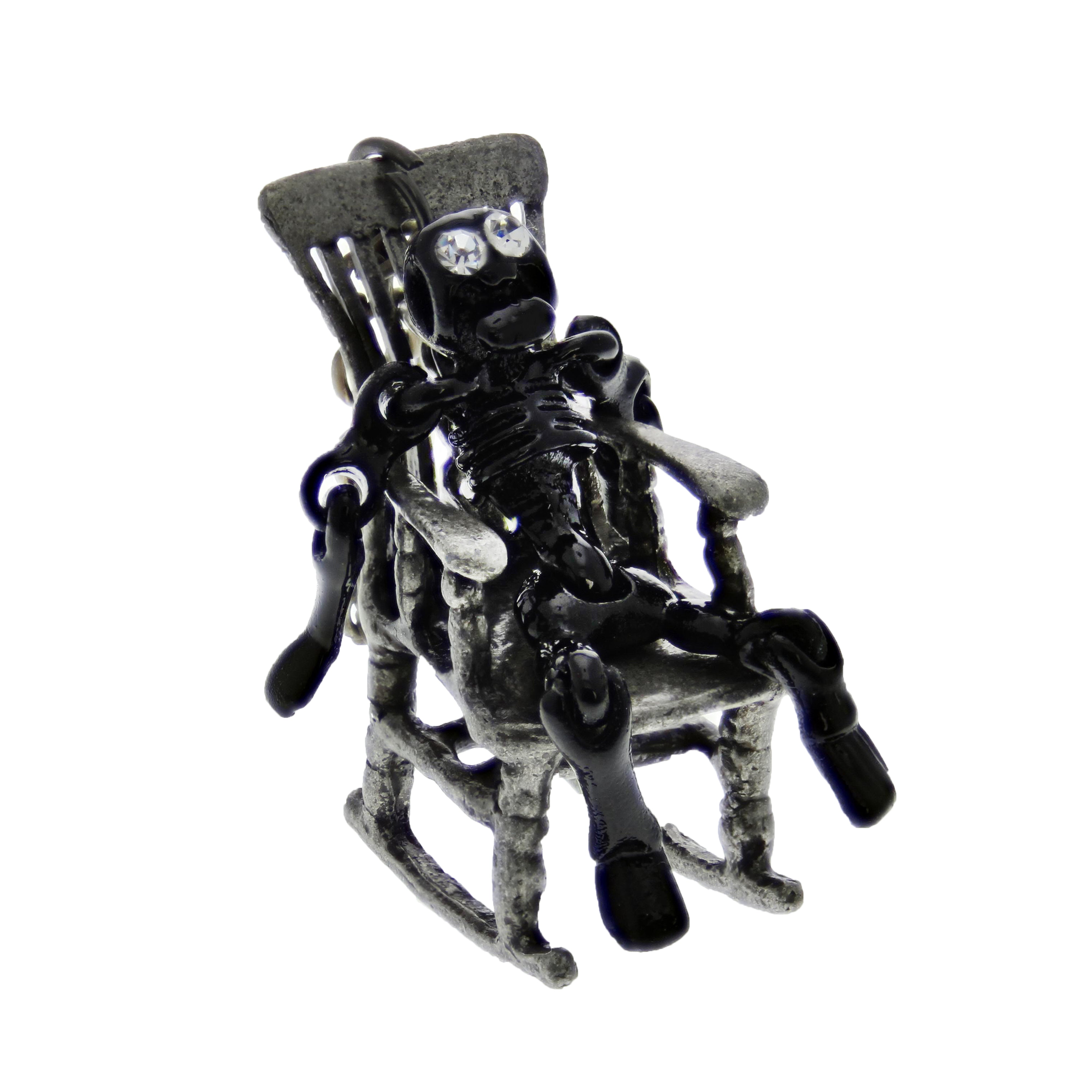 Skeleton in Rocking Chair Necklace