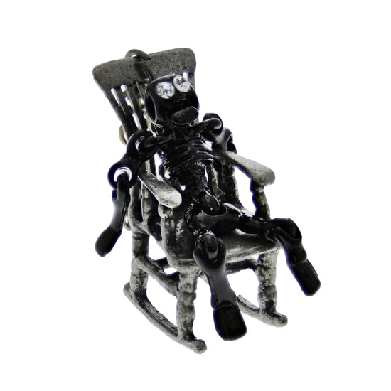 Skeleton in Rocking Chair Necklace