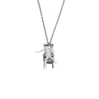 Skeleton in Rocking Chair Necklace