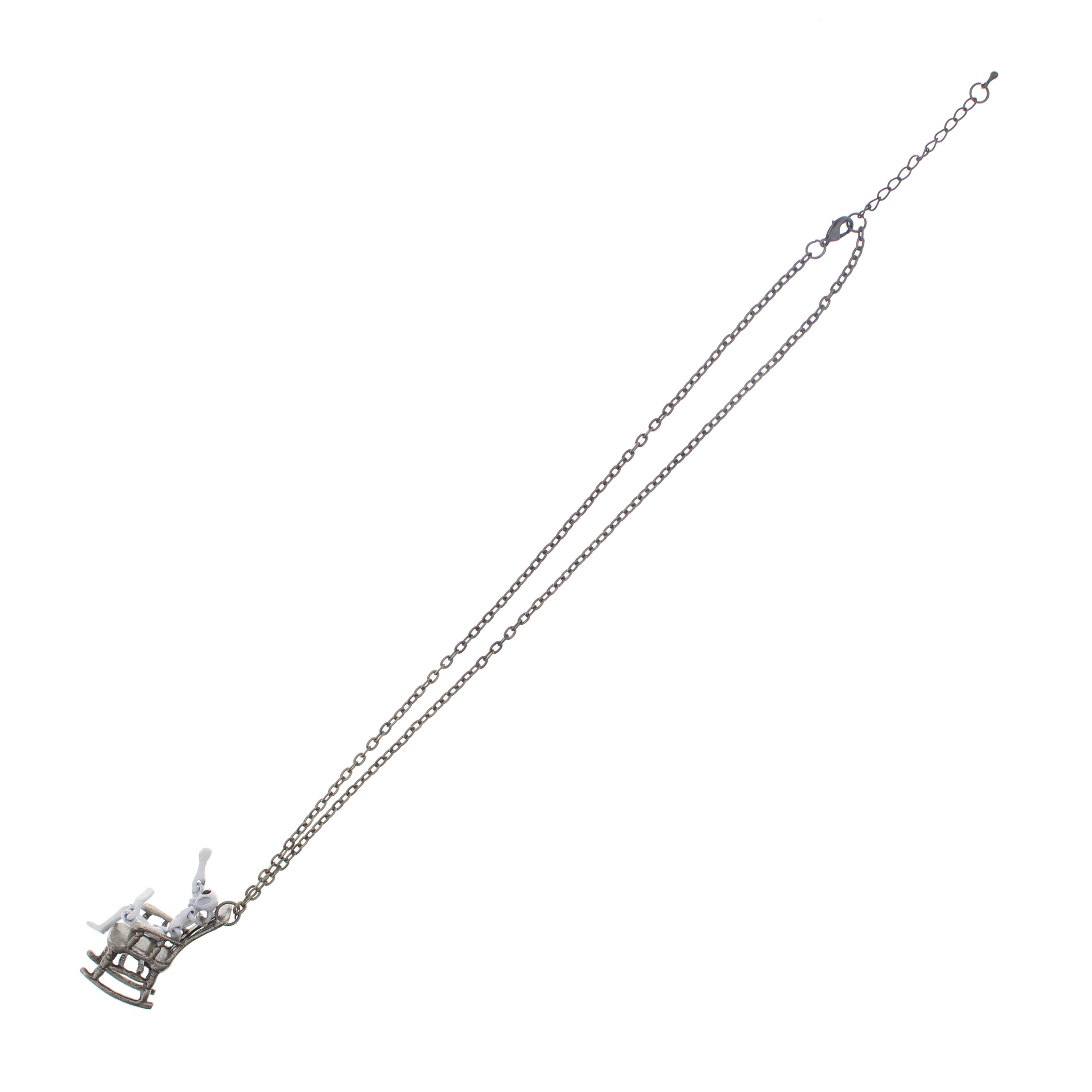 Skeleton in Rocking Chair Necklace