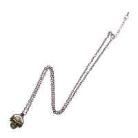 Gold Skull with Headphones Necklace