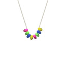Neon Multi Skull Necklace