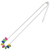 Neon Multi Skull Necklace