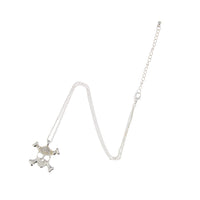 Diamonte Skull & Crossbone Necklace