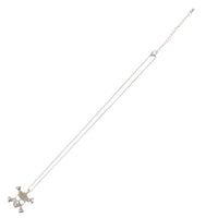 Diamonte Skull & Crossbone Necklace
