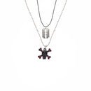 Black Skull & Crossbone and Blade Necklace