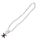 Black Skull & Crossbone and Blade Necklace