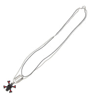 Black Skull & Crossbone and Blade Necklace