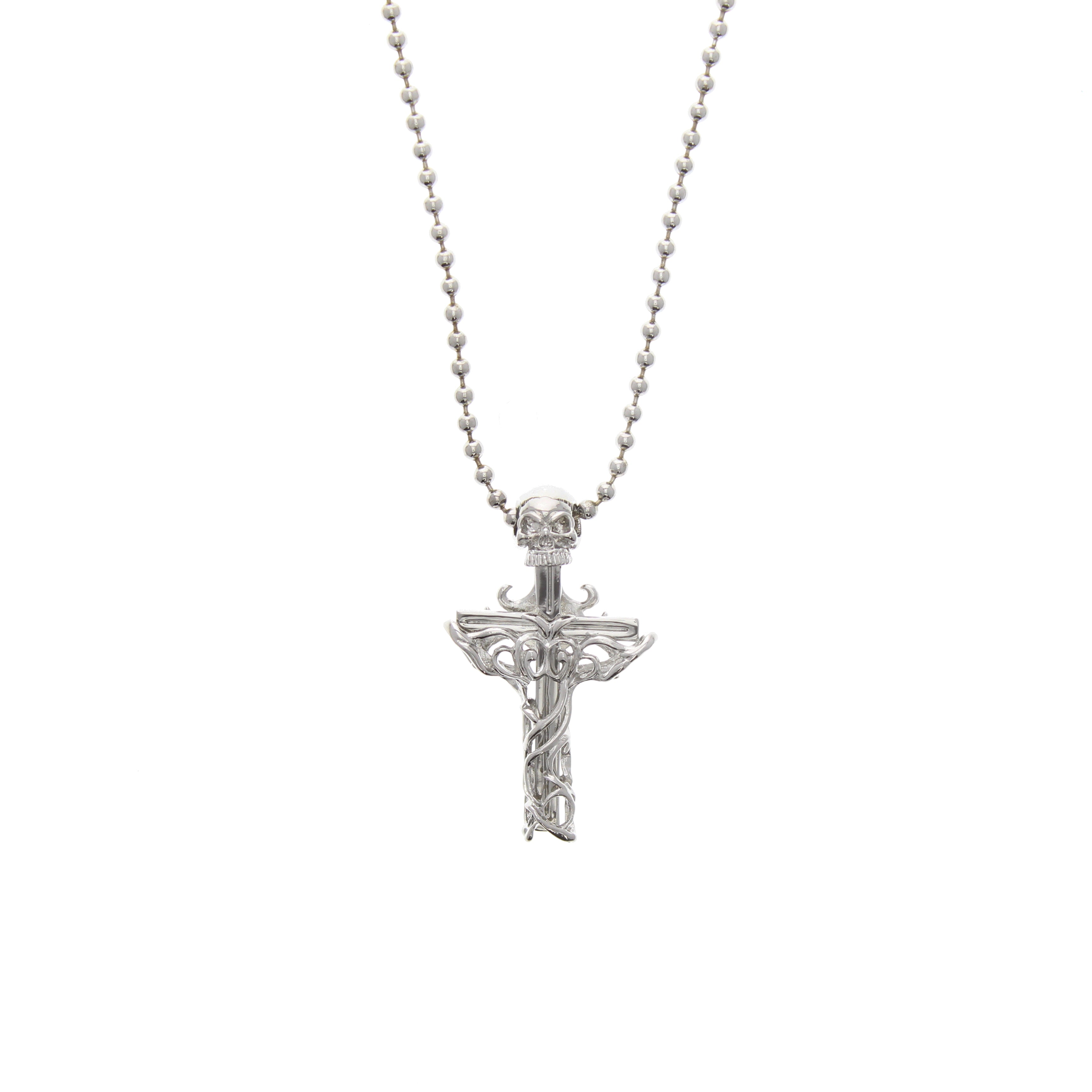 Skull on Cross Necklace