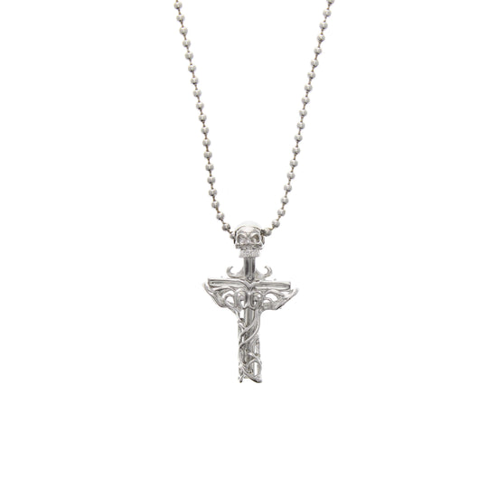Skull on Cross Necklace