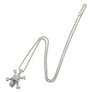 Diamonte Skull and Crossbone Necklace