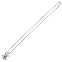 Diamonte Skull and Crossbone Necklace