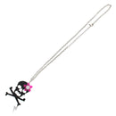 Black Plastic Skull & Crossbone Necklace