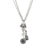 Musical Themed Diamante Skull