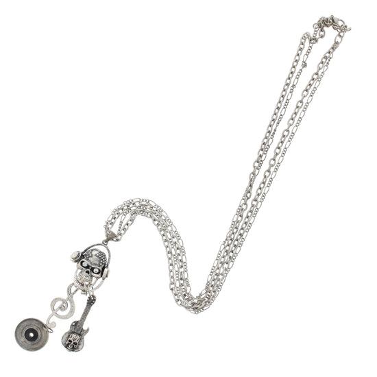 Musical Themed Diamante Skull
