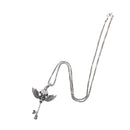 Skull & Wings Key Necklace