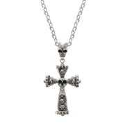 Cross with Skull Necklace