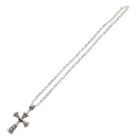 Skulls Cross Necklace with Large Skull