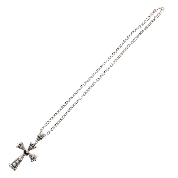 Cross with Skull Necklace