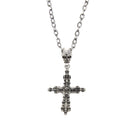 Mini Skulls Cross Necklace with Large Skull