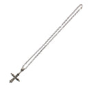 Mini Skulls Cross Necklace with Large Skull