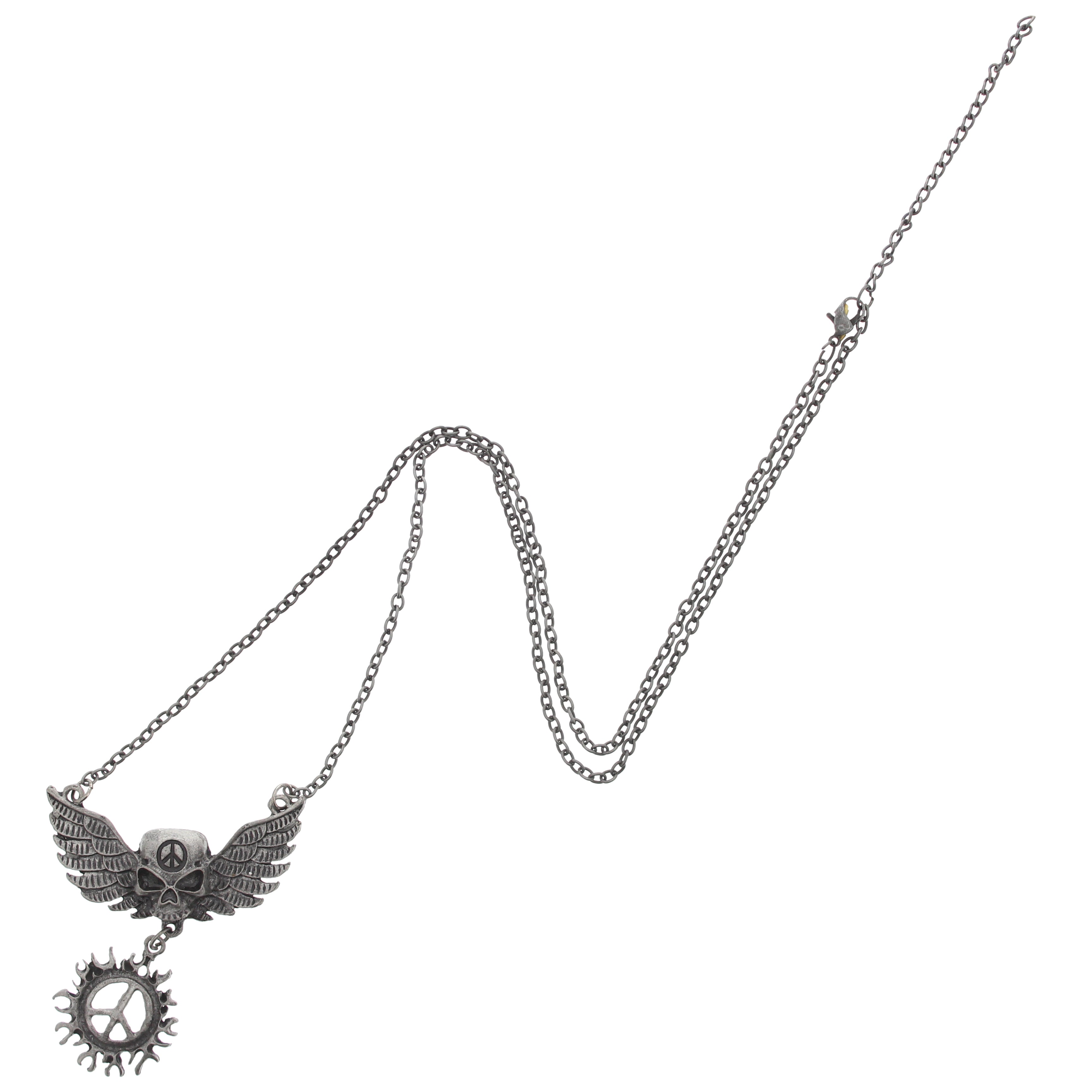 Winged Skull with Flaming CND