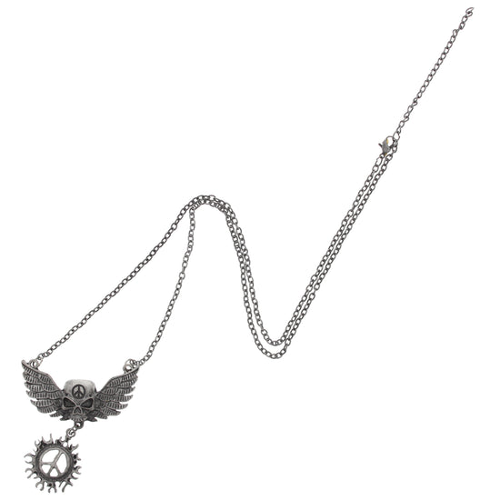 Winged Skull with Flaming CND