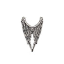 Adjustable Angel Wings Ring with Diamante Stones