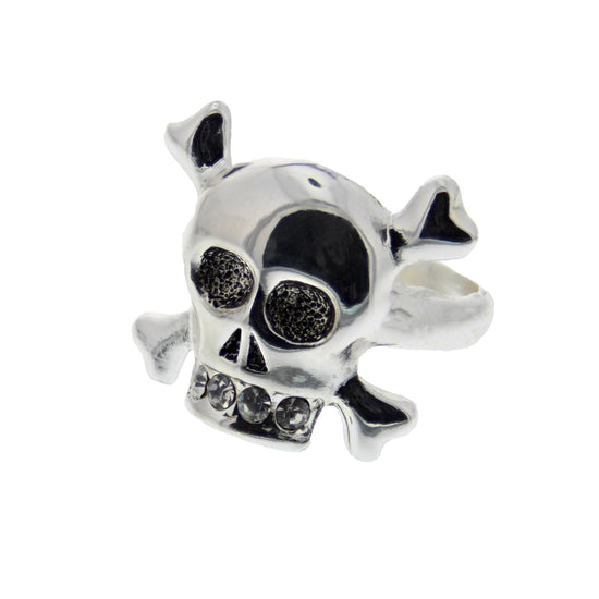 Skull & Crossbones Studded Mouth Ring