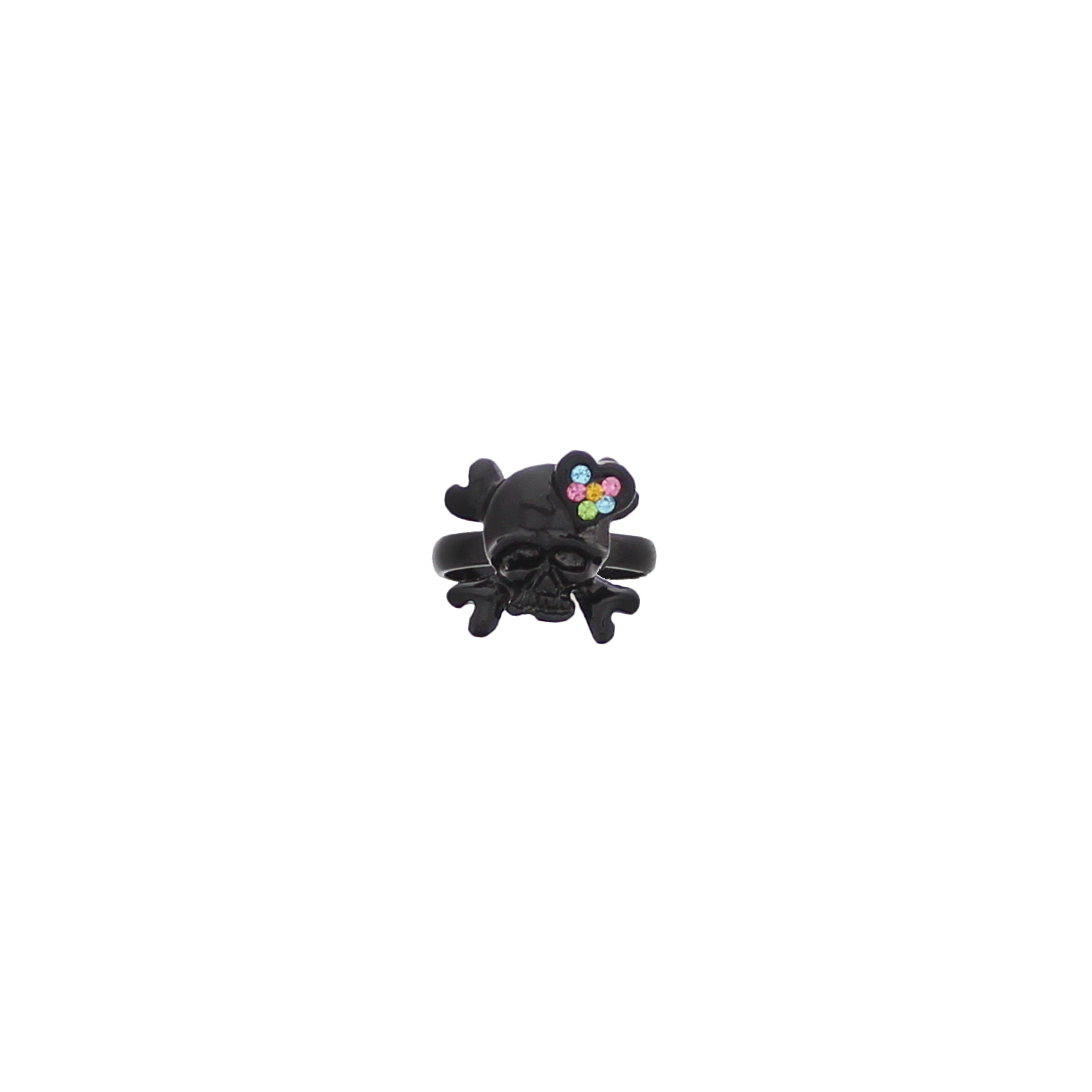 Multicoloured Gem  Filled Skeletal Ring