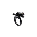 Multicoloured Gem  Filled Skeletal Ring