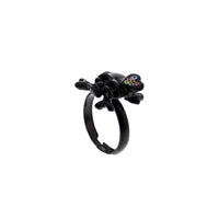 Multicoloured Gem  Filled Skeletal Ring