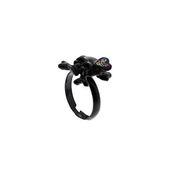 Multicoloured Gem  Filled Skeletal Ring