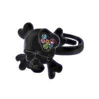Multicoloured Gem  Filled Skeletal Ring