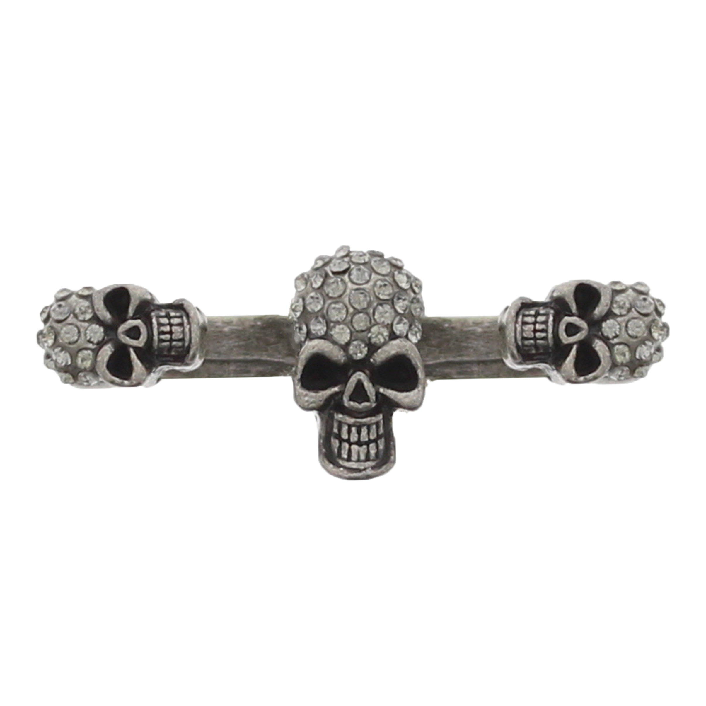 Crazy Laughing Skull Double Ring