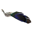Adjustable High Quality Peacock Ring With Feather