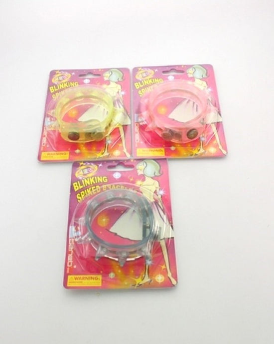 Light-up Spike Bracelets Assorted