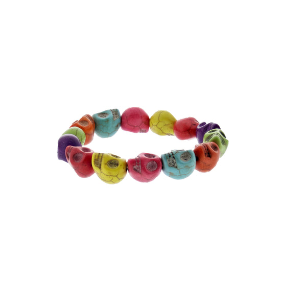 Multicolour Skull Ceramic Bracelet